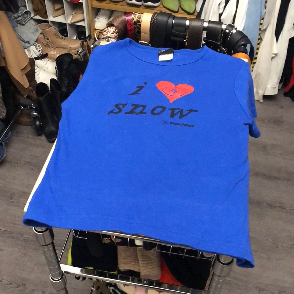 3/15$ Polaris I heart snow tee